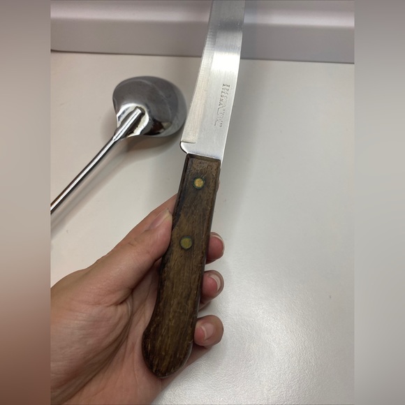 Vintage Ekco Knife 8” Blade Slicer And Two Servings Spoon - Picture 13 of 16